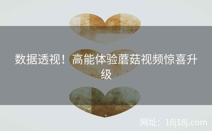 数据透视!高能体验蘑菇视频惊喜升级